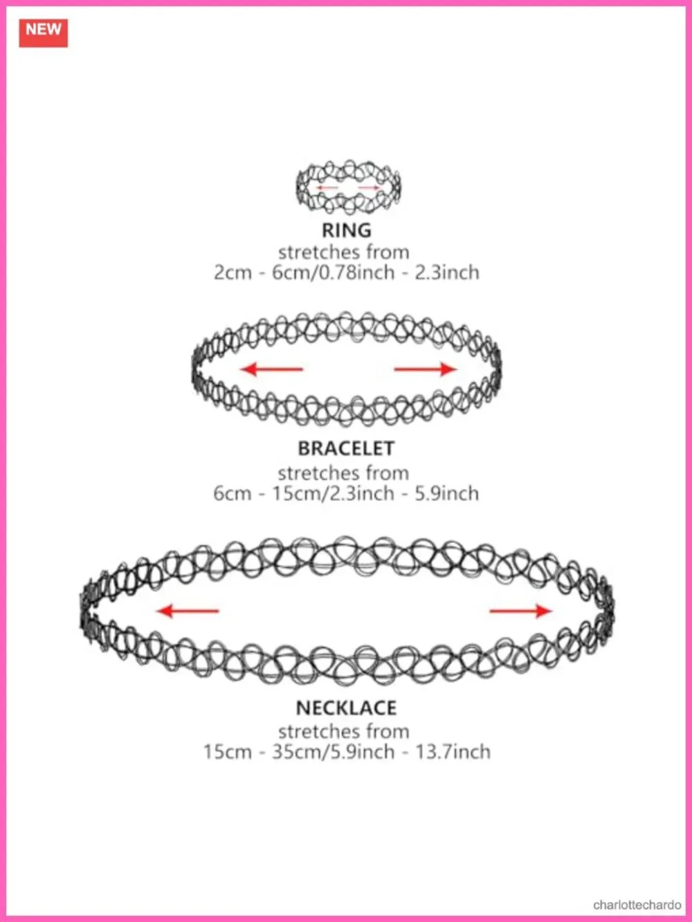 10PC Chicken Tattoo Choker Necklace Bracelets Women Retro Y2K Grunge Set